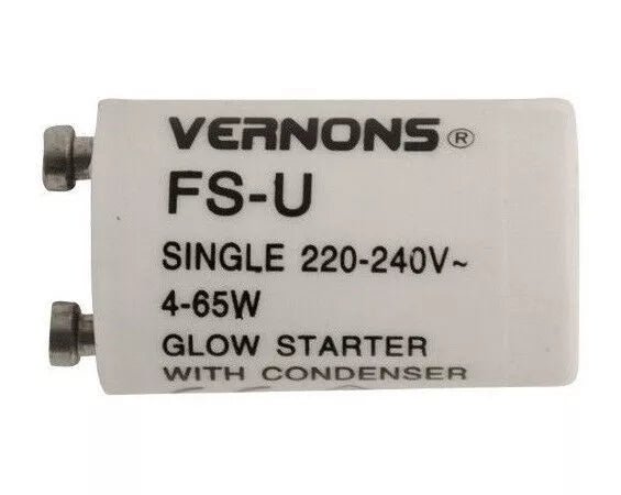Fluorescent Light Starter Switch Tube Light Bulbs 4W - 65W FS-U Vernons