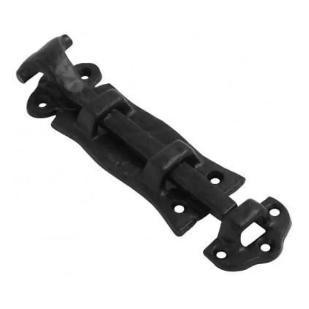 Door Bolt Scroll Style Antique Black Surface Mounted Sliding Door Lock Lock Bolt