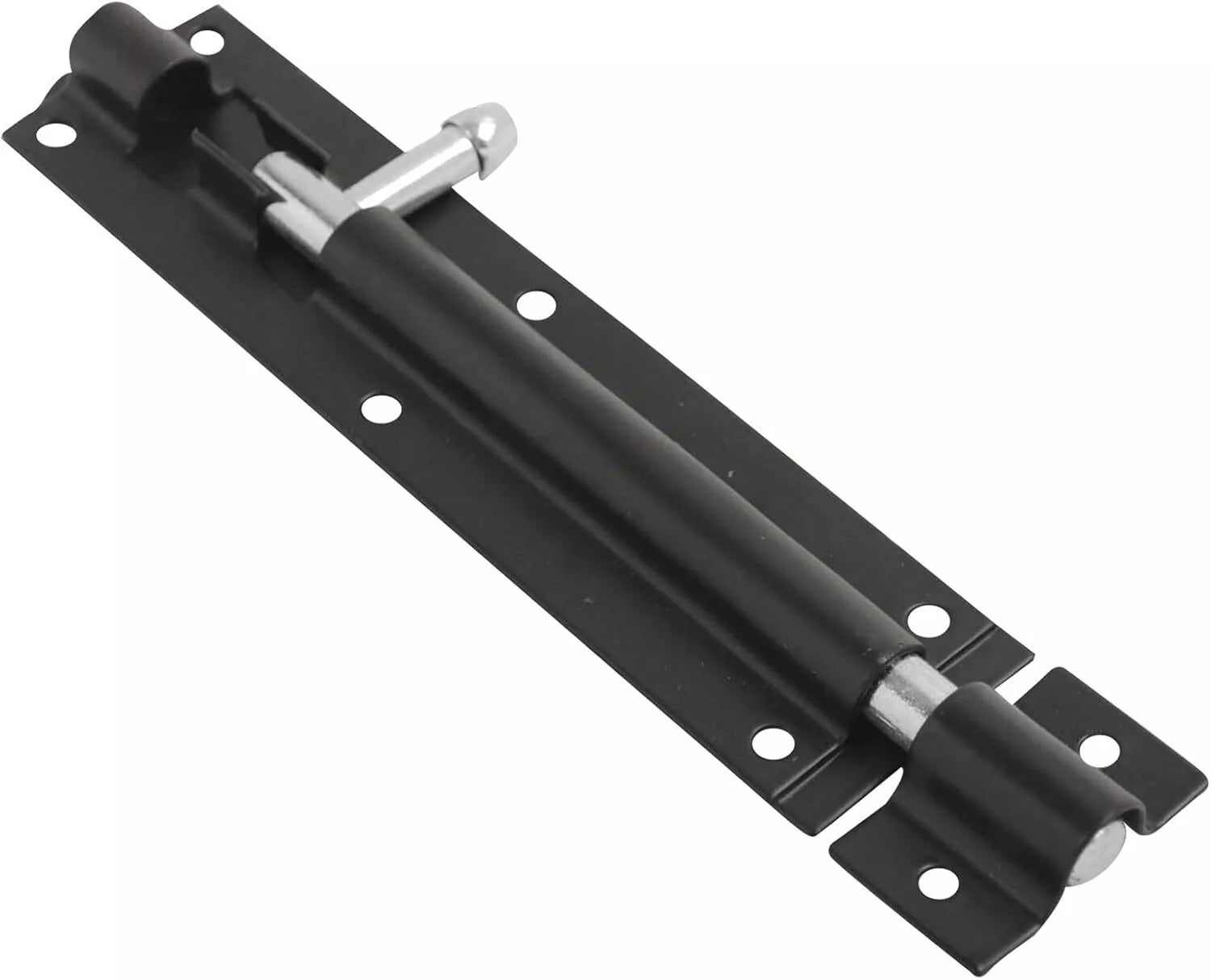 Steel Sliding Tower Door Bolt 250mm x 48mm (10 Inch) Black