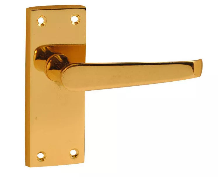 Victorian Door Latch Brass Premium Straight Style Door Handle Lever Furniture