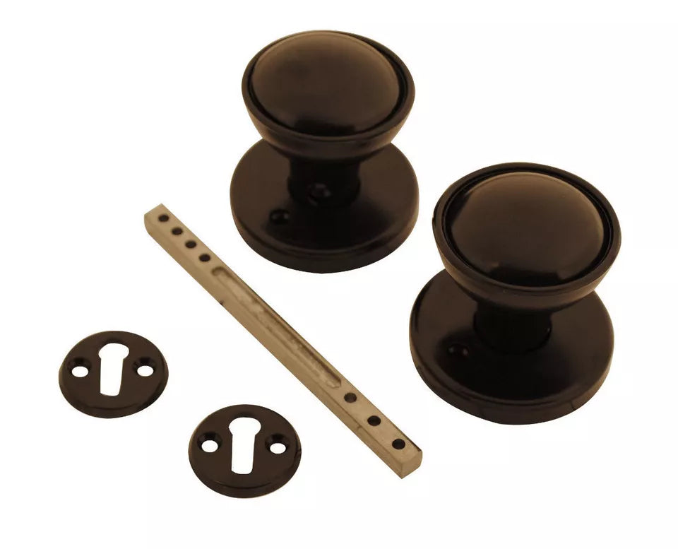 Vibe Rim/Mortice Door Knobs Brass/Chrome/ Satin/ Plastic Sets