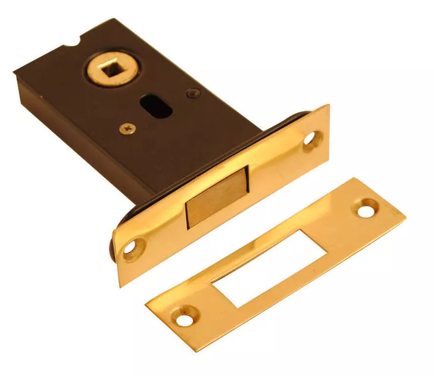 Deadbolt Door Lock 78 mm Satin Chrome or Brass Dead Bolt Deadlock