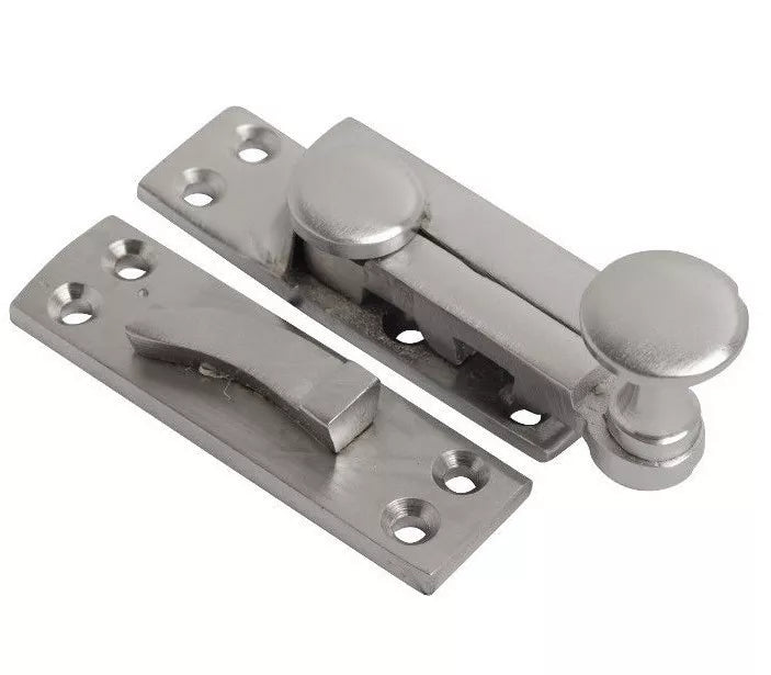 Solid Brass Sash Window Fastener Quadrant Arm Fastener Brass Chrome