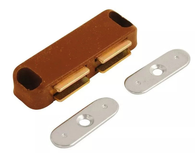 Magnetic Brown Catches Cupboard Door Catches Strong Mag Catch Mini Heavy