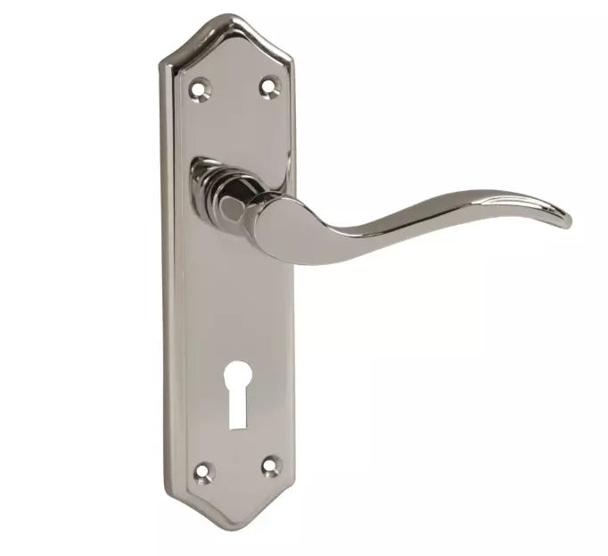 Vibe Designer Internal Door Handle Turin Door Lever Furniture Polished Chrome