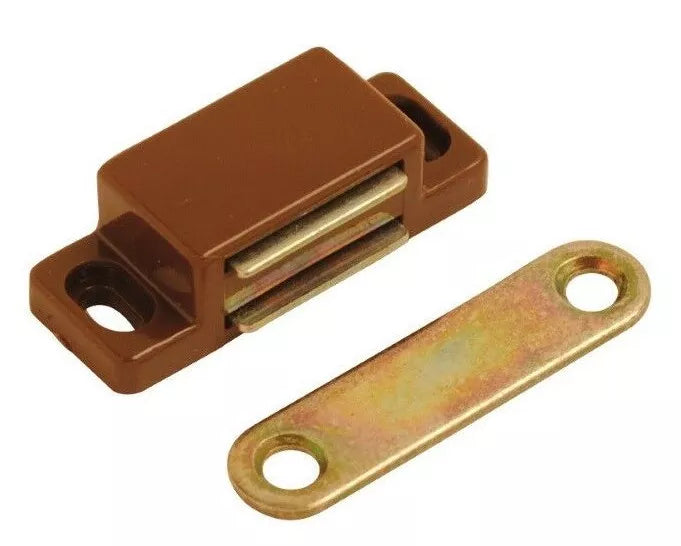 Magnetic Brown Catches Cupboard Door Catches Strong Mag Catch Mini Heavy