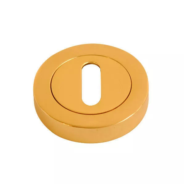 Chrome or Brass Escutcheon - Euro Profile or Keyhole Profile Escutcheon