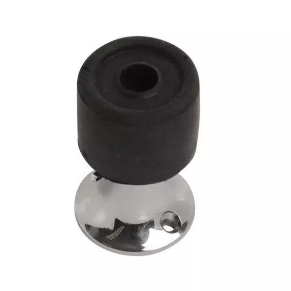 Rubber Door Stops Polished Brass, Polished Chrome or Satin Chrome Finish