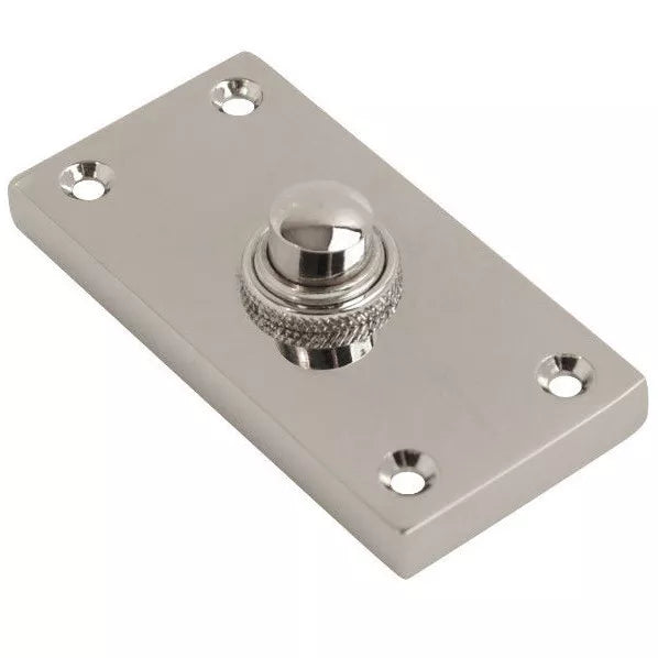 Door Bell Push Button Chrome, Brass, Satin Chrome, Black Antique Bell Push