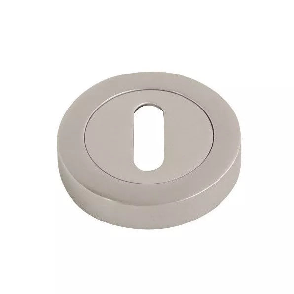 Chrome or Brass Escutcheon - Euro Profile or Keyhole Profile Escutcheon