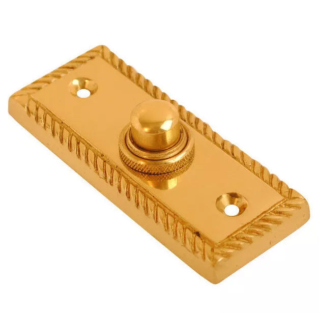 Door Bell Push Button Chrome, Brass, Satin Chrome, Black Antique Bell Push