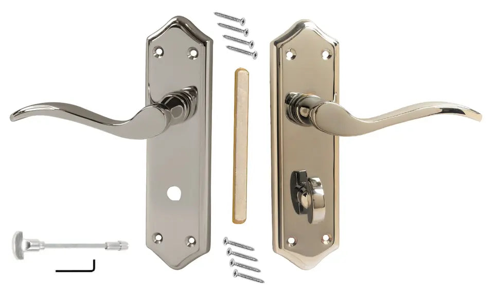 Vibe Designer Internal Door Handle Turin Door Lever Furniture Polished Chrome