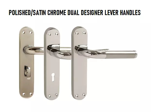 Vibe Internal Door Handle Dual Design Door Lever Furniture Dual Chrome Finish