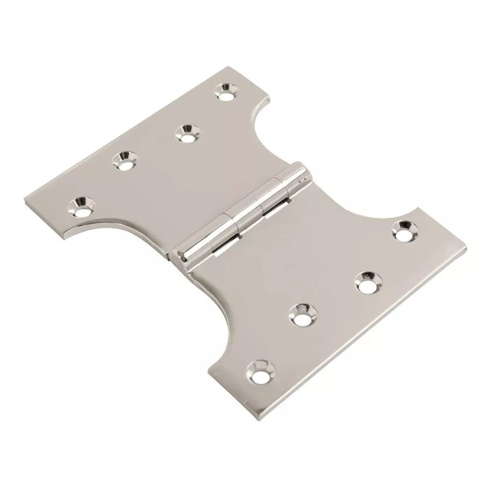 Parliament Door Hinges Projection 4 Inch, 5 Inch, 6 Inch Brass or Chrome (Pairs)
