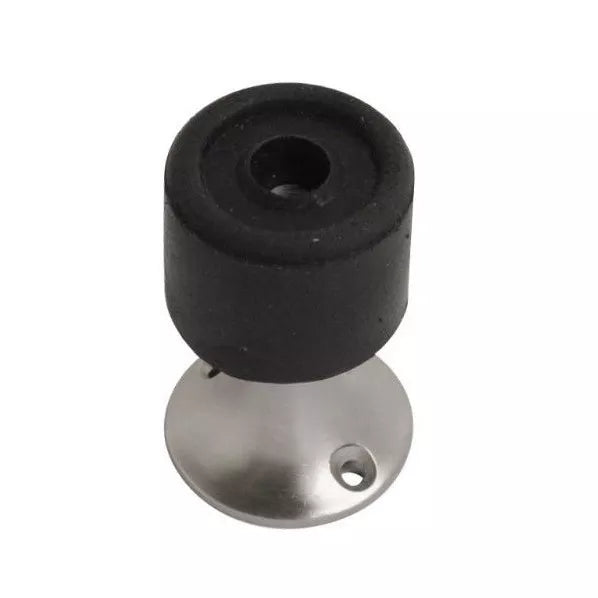 Rubber Door Stops Polished Brass, Polished Chrome or Satin Chrome Finish