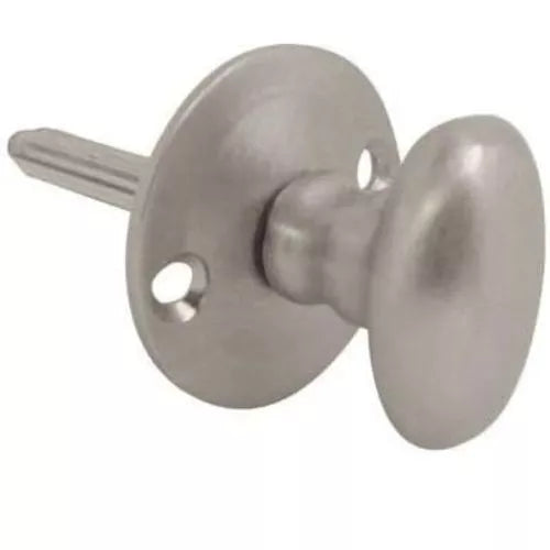 Oval Thumb Turn for Door Security Rack Bolt Satin Chrome