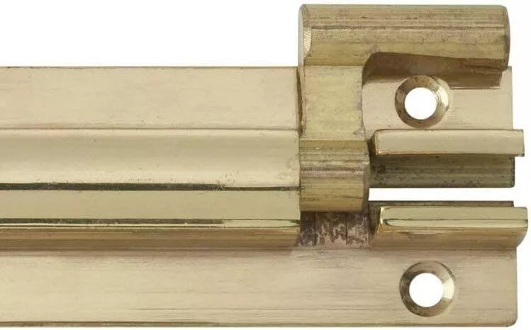 Barrel Bolt Necked 50mm x 25mm (2 x 1 Inch) Brass