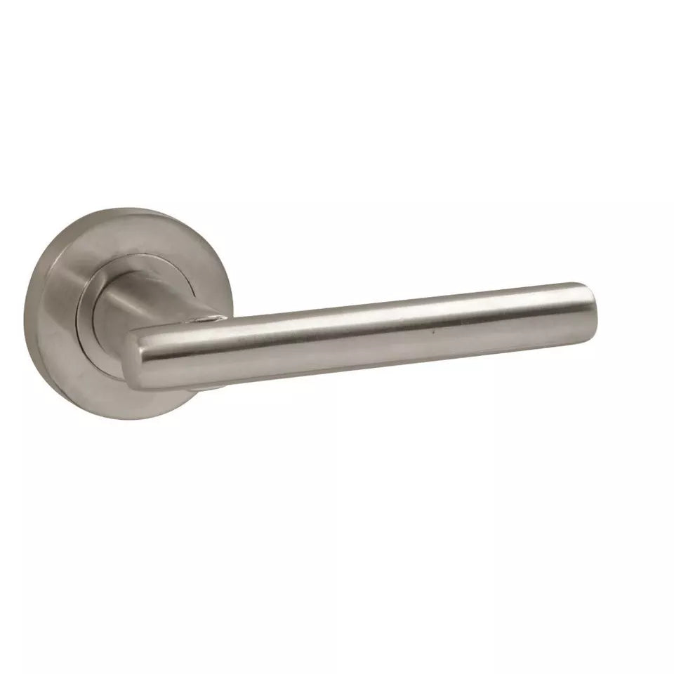 Laurel Internal Door Handle Lever on Rose Chrome or Brass, Satin or Polished