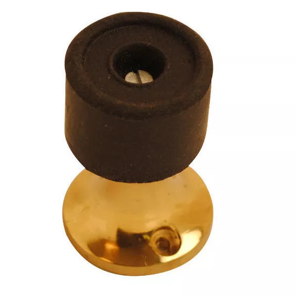 Rubber Door Stops Polished Brass, Polished Chrome or Satin Chrome Finish