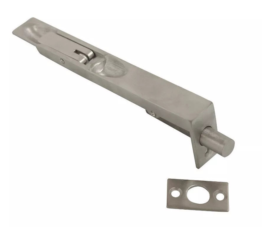 Sliding Lever Action Flush Bolt Sprung Door Bolt Slide Bolt Brass or Chrome