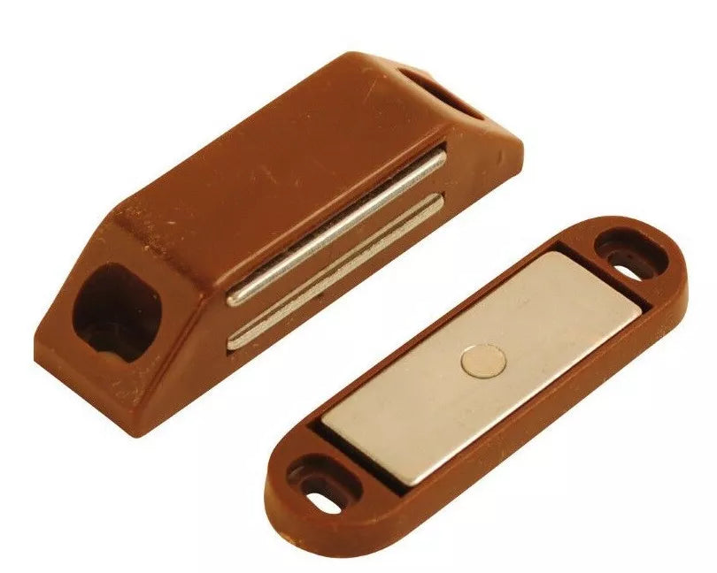Magnetic Brown Catches Cupboard Door Catches Strong Mag Catch Mini Heavy