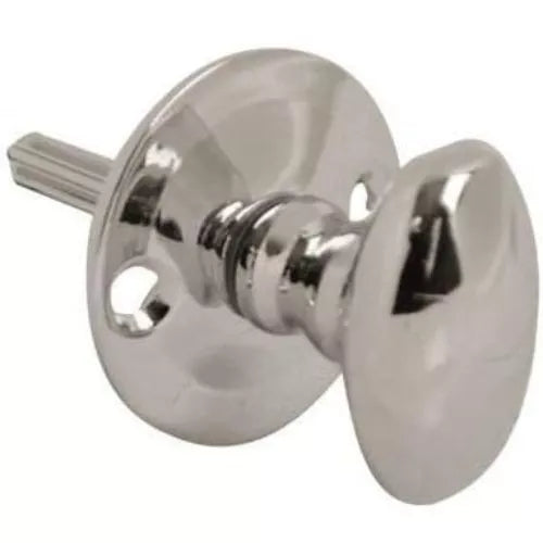 Oval Thumb Turn for Door Security Rack Bolt Polished Chrome