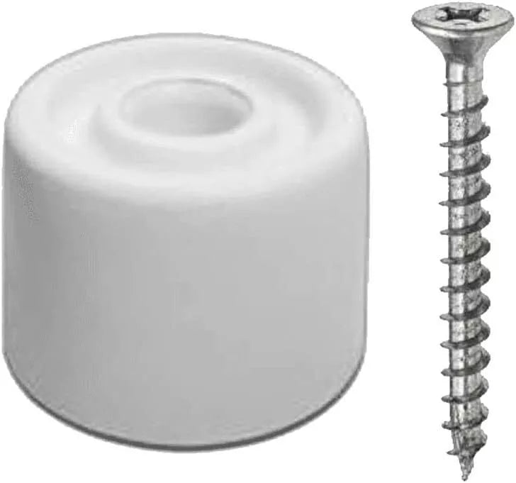White 30mm Rubber Door Stops Door/Wall Protectors