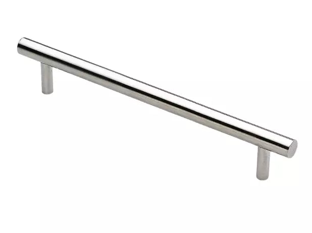 Guardsman Stainless Steel T Bar Large Door Pull Handle Straight Bolt Thru Fixing