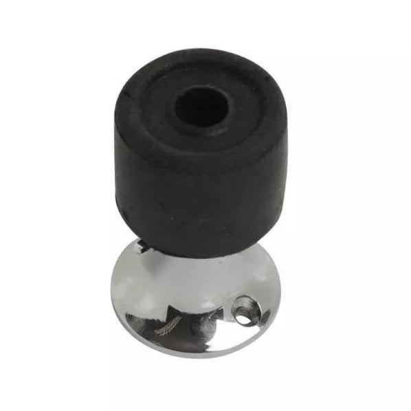 Rubber Door Stops Polished Brass, Polished Chrome or Satin Chrome Finish