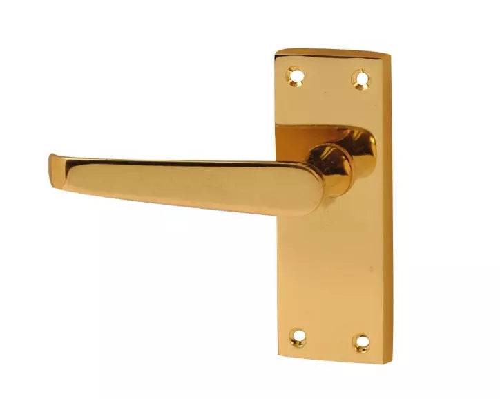 Victorian Door Latch Brass Premium Straight Style Door Handle Lever Furniture