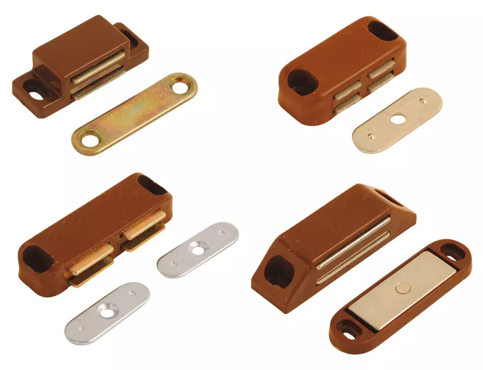 Magnetic Brown Catches Cupboard Door Catches Strong Mag Catch Mini Heavy