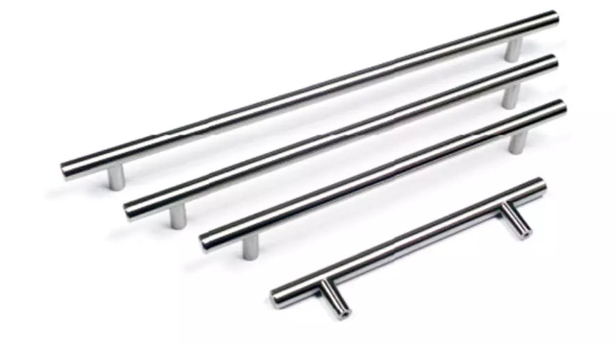 Kitchen T Bar Large Satin Stainless Steel Cabinet Pull Handles Cupboard Drawer