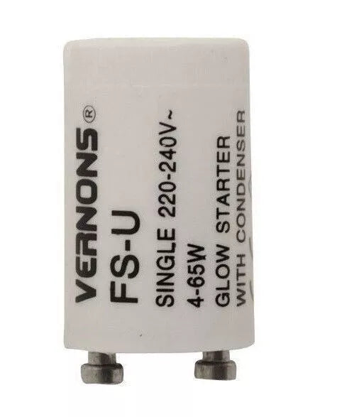 Fluorescent Light Starter Switch Tube Light Bulbs 4W - 65W FS-U Vernons