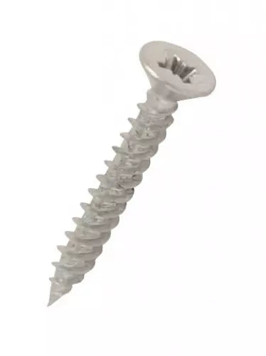 Countersunk Twin Thread Pozi Bright Zinc Plated Wood Screws No.4x1/2