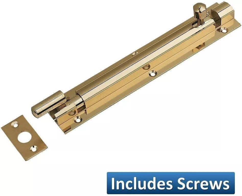 Barrel Bolt Necked 50mm x 25mm (2 x 1 Inch) Brass