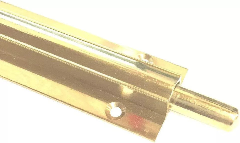 Barrel Bolt Straight 300mm x 38mm (12 x 1. 1/2 Inch) Brass