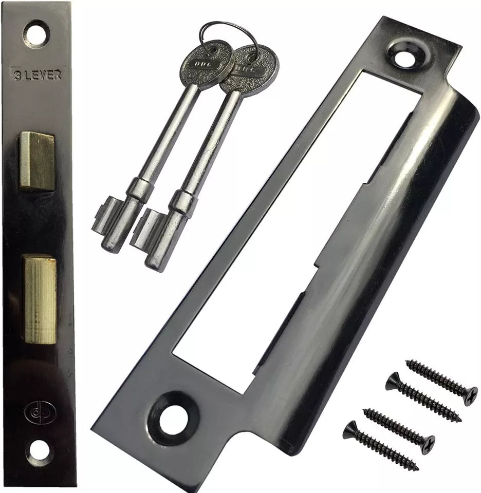 Fleur de LYS Door Fittings Handle, with Iron Letter Box Plate, Cylinder Pull