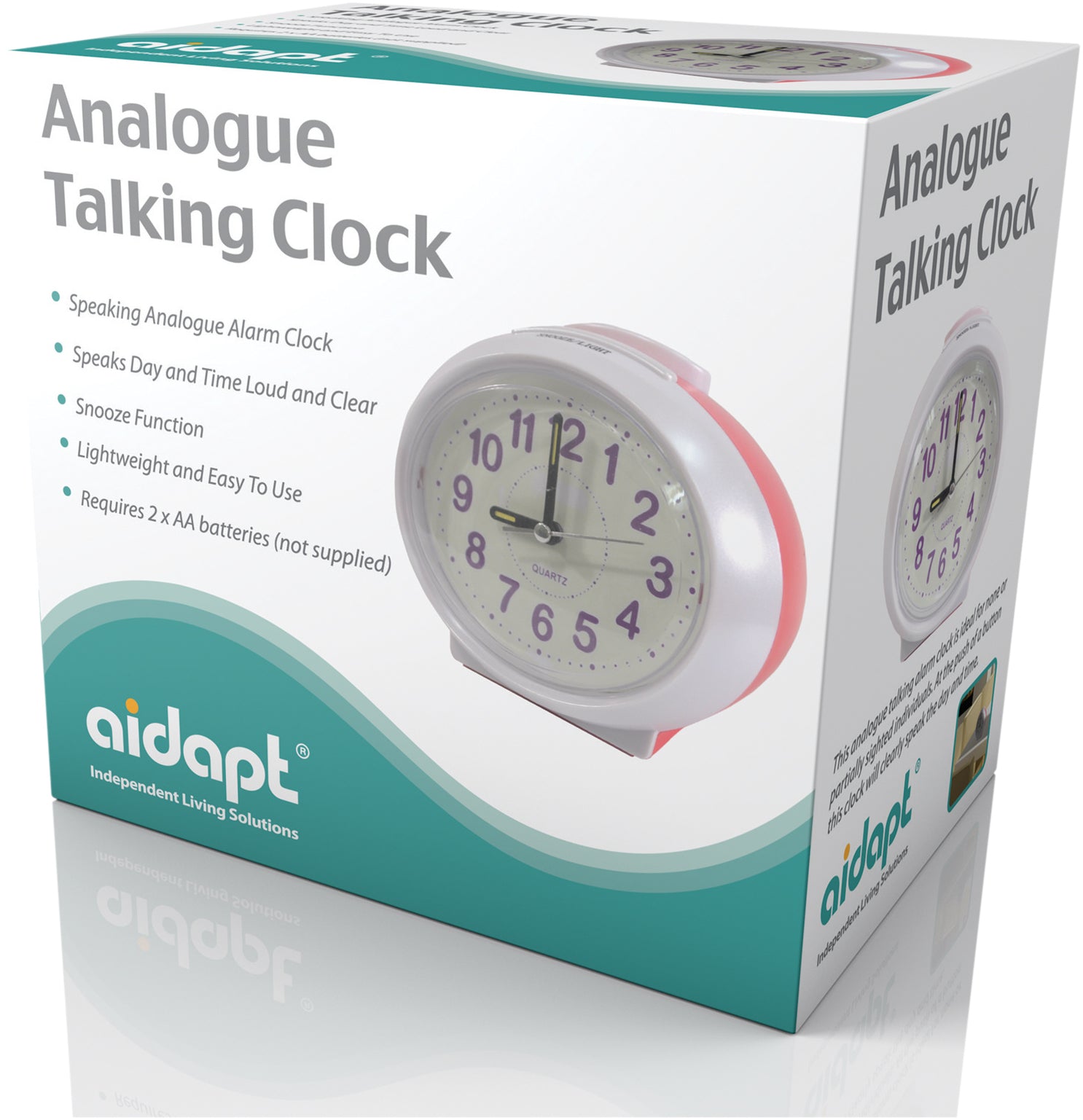 Aidapt Analogue Talking Clock - VM310