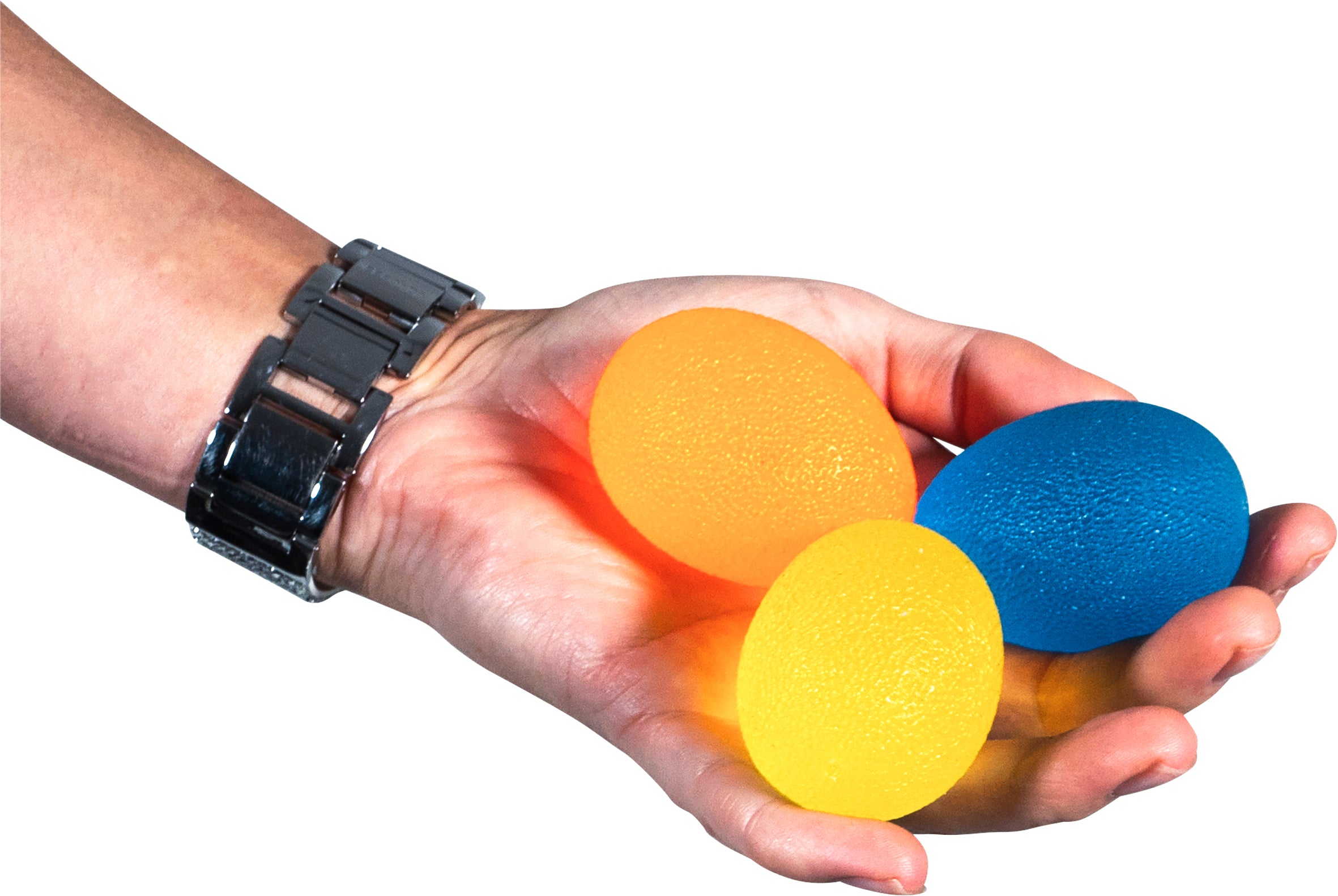 Hand Exercise Stress Relief Balls Oval Shape Pack of 3 - VM708E