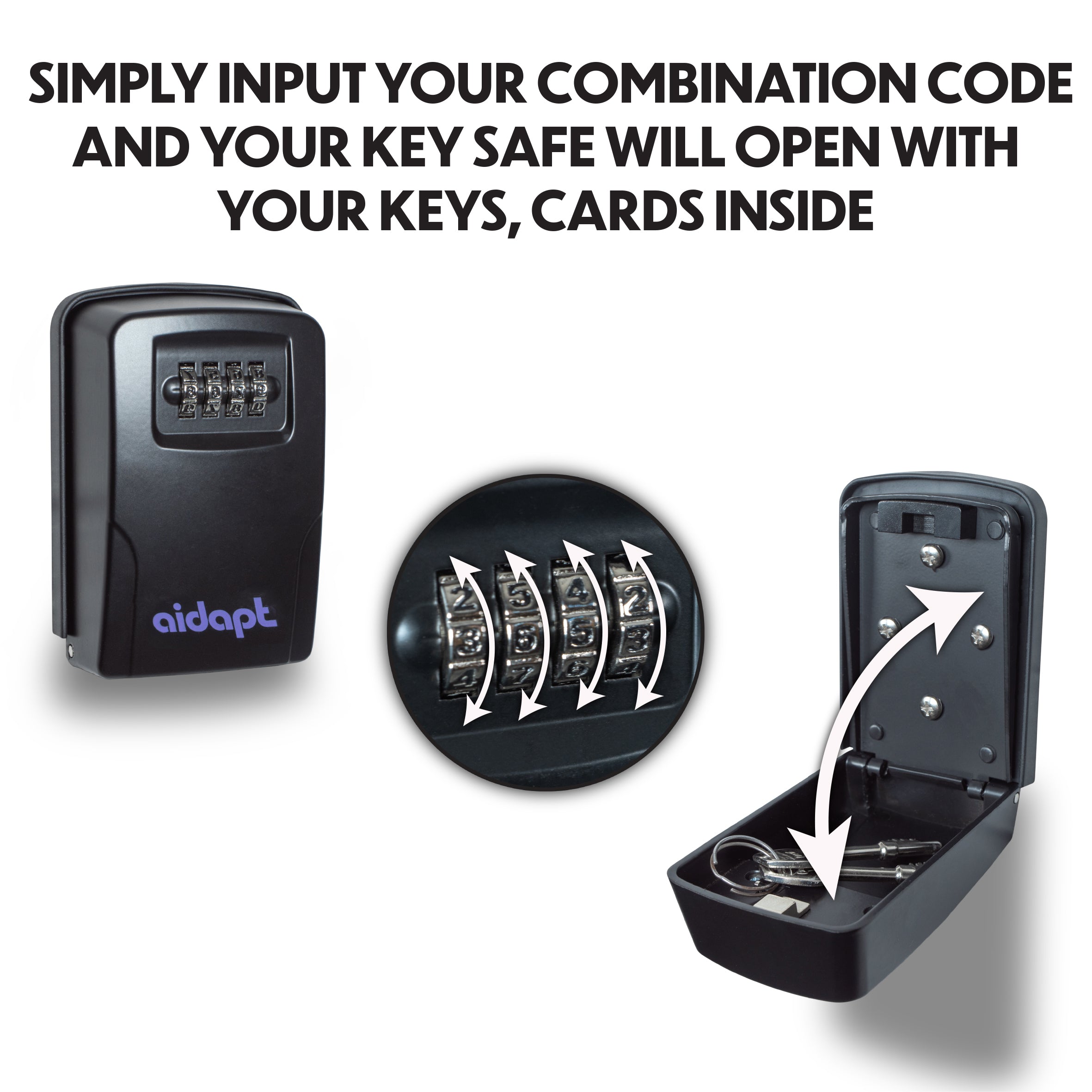 Aidapt Wall Mounted Key Safe - VM844A
