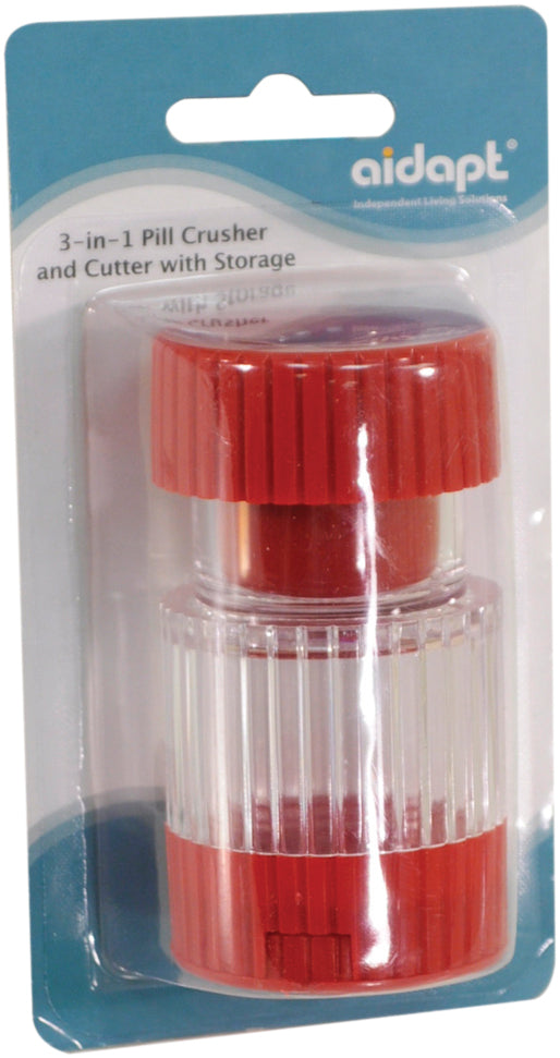 3-in-1 Pill Crusher and Cutter with Storage - VM927AB