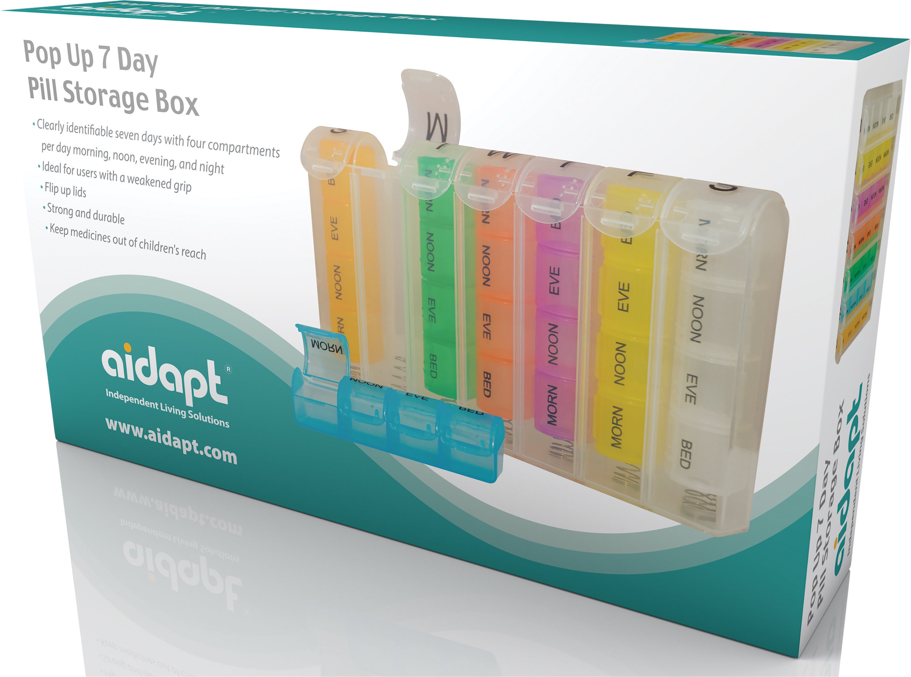 Pop up 7 Day Pill Storage Box - VM930P