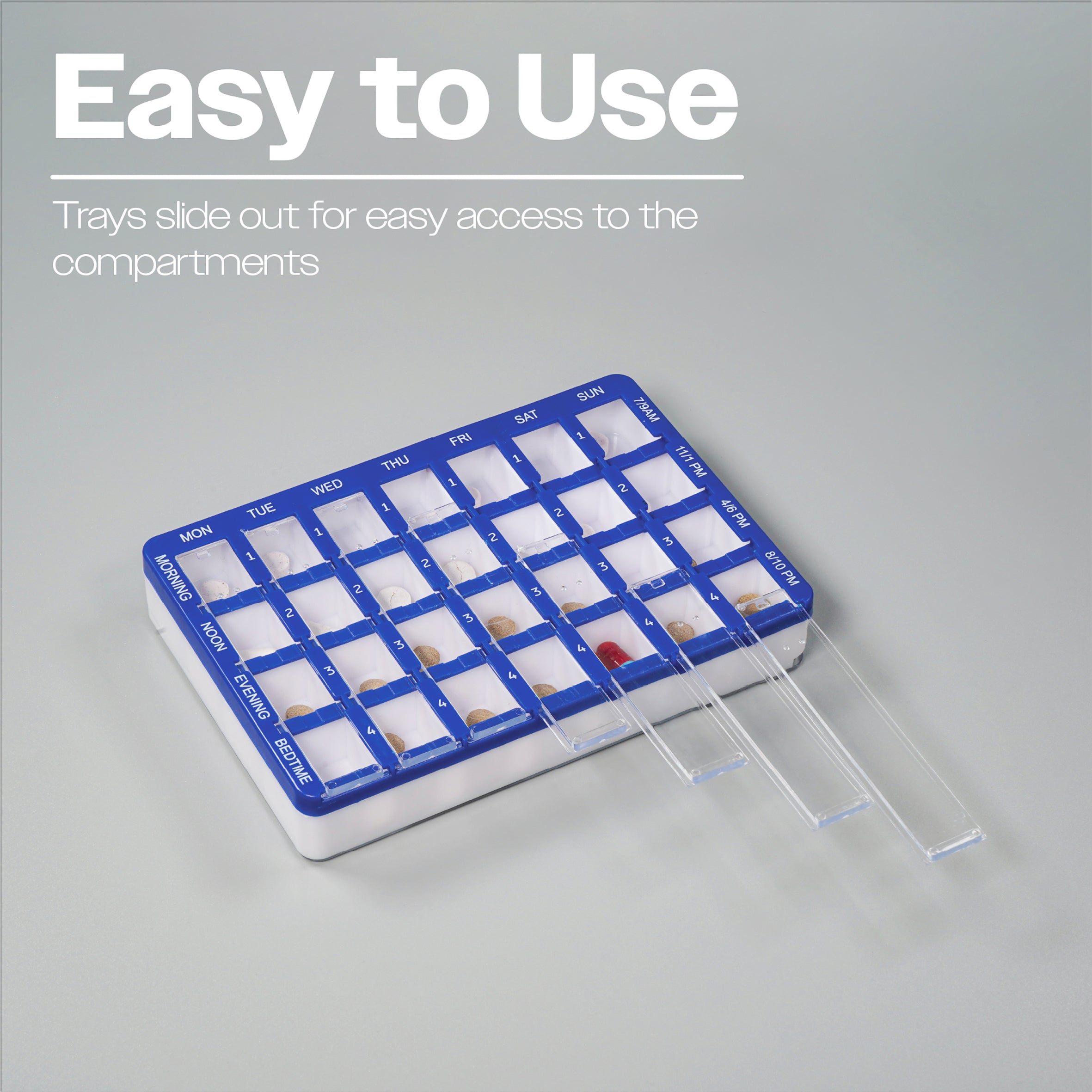 Weekly 28 Compartment Pill Box - VM931AG