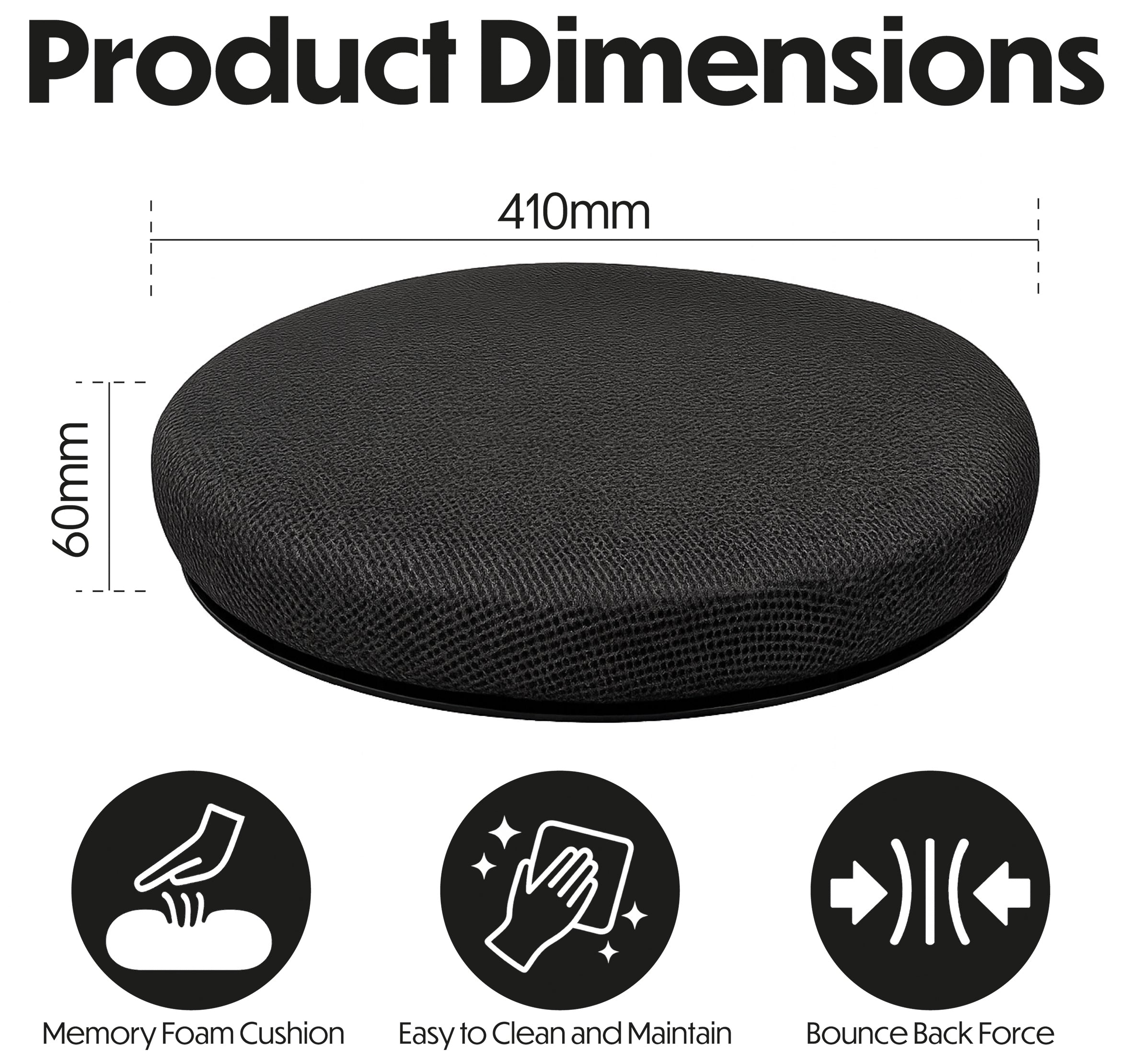 Swivel Seat Cushion With Cooling Gel Layer - VM933BA