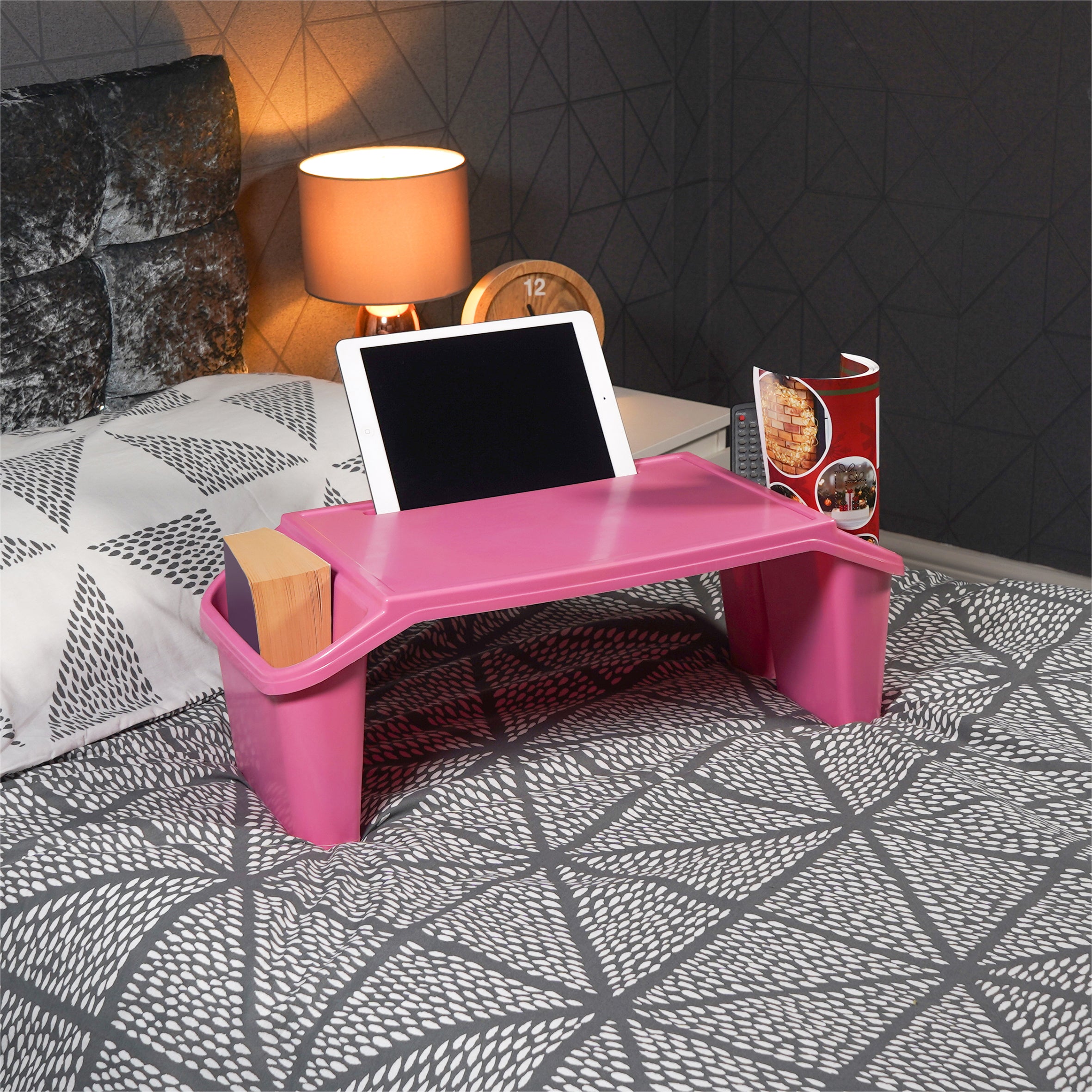 Plastic Bed Tray with Side Storage - VM938HA