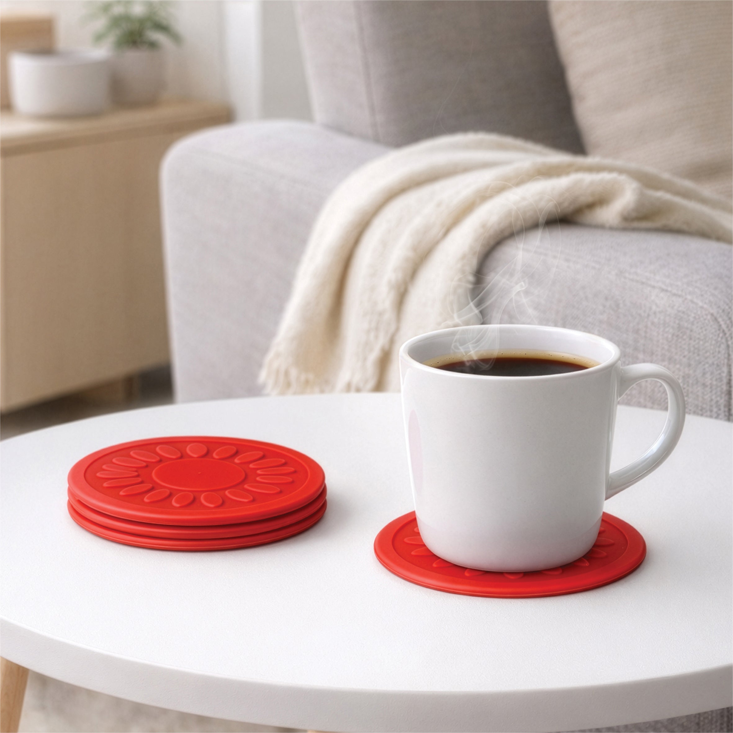 Non Slip Silicone Coaster - VM989BR