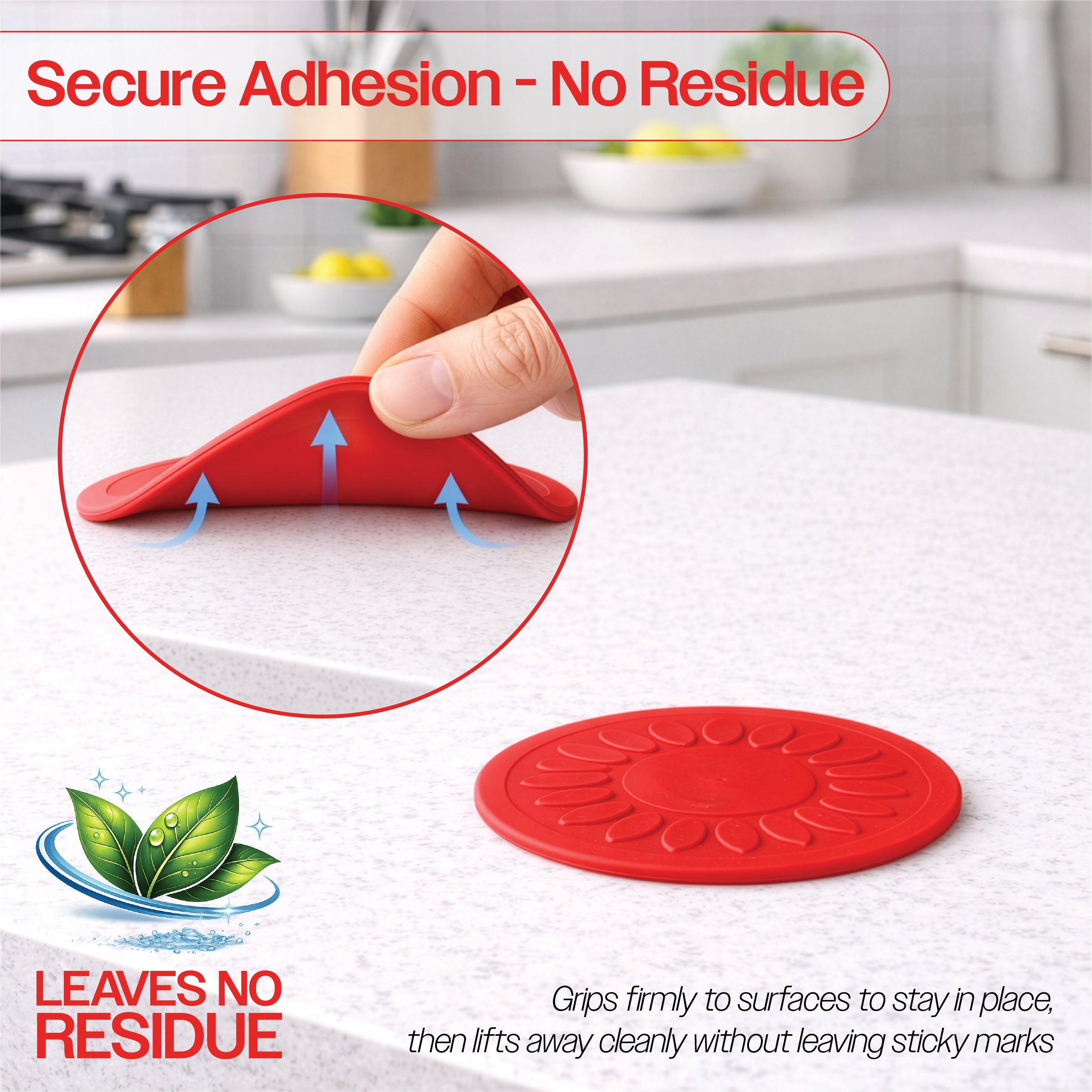 Non Slip Silicone Coaster - VM989BR