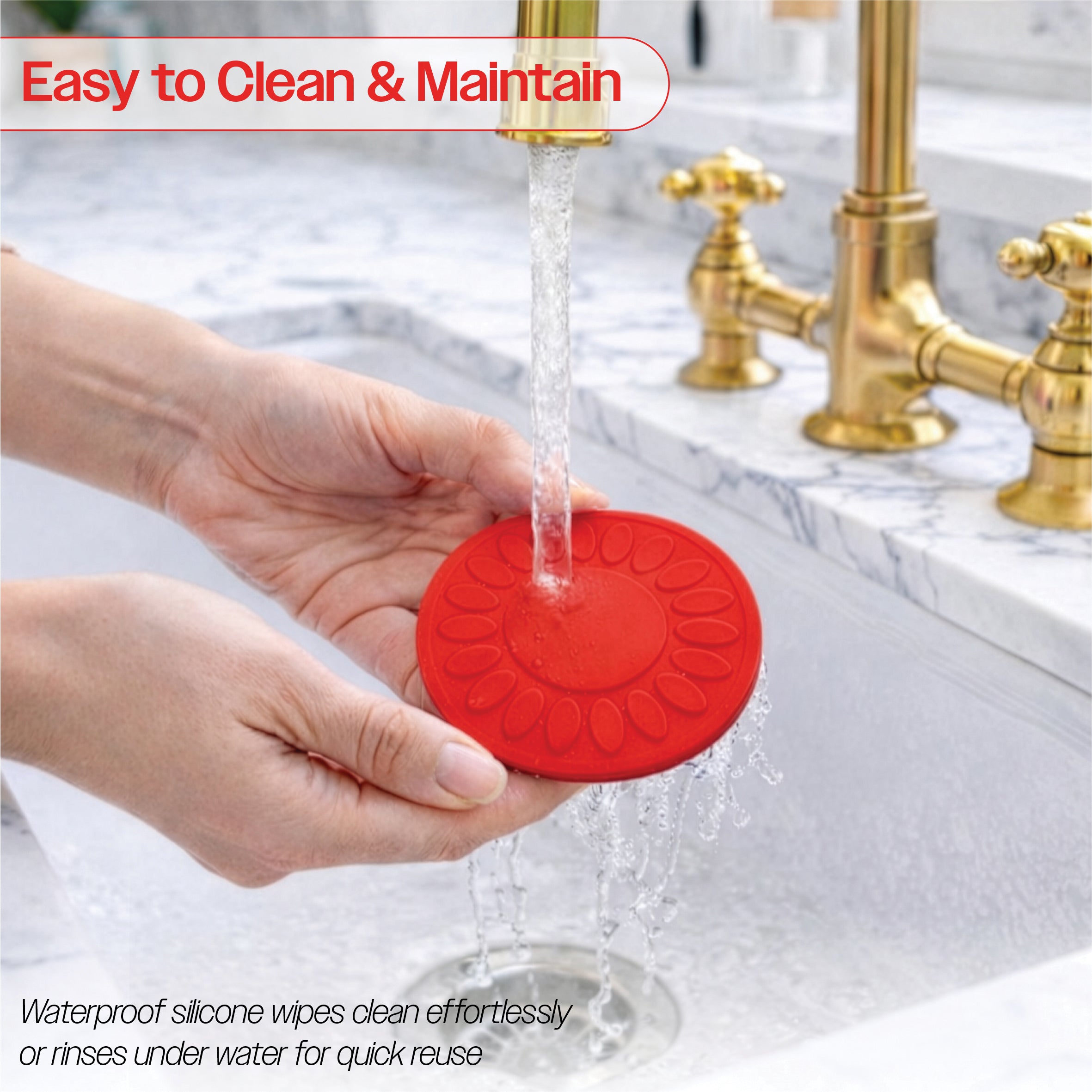 Non Slip Silicone Coaster - VM989BR