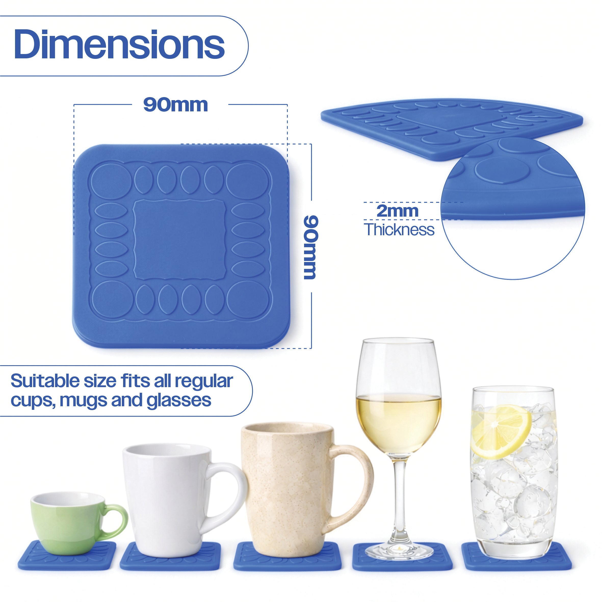 Non Slip Silicone Coaster - VM989CB
