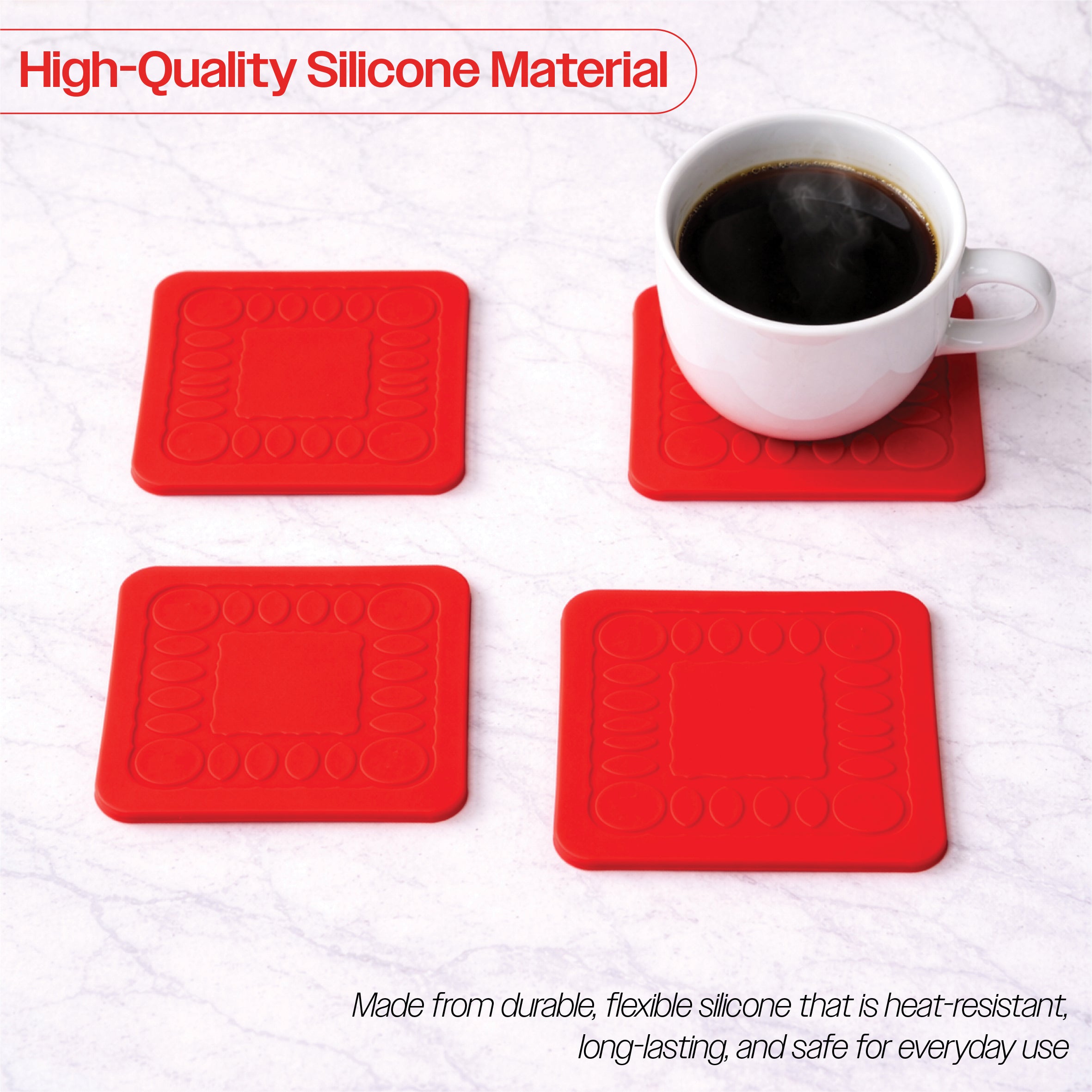 Non Slip Silicone Coaster - VM989CR